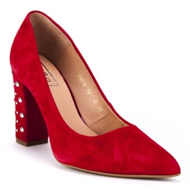 Filippo 2571 / J Escarpins Velours Rouge 1 Filippo 2571 / J Escarpins Velours Rouge 1