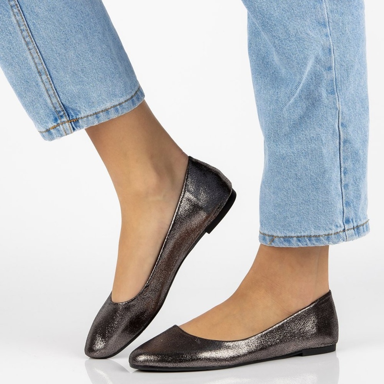 Filippo DP795/19 ballerines Gf graphite gris 2