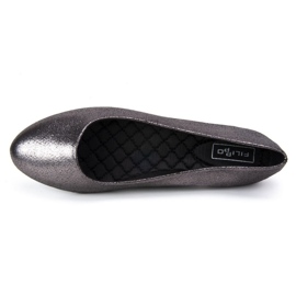Filippo DP795/19 ballerines Gf graphite gris 4