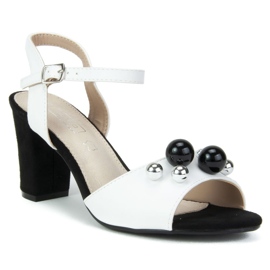 Filippo DS772 / 19 Wh Bk sandales blanches le noir 1