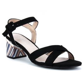 Filippo DS818 / 19 Bk Sandales noires 1