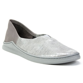 Chaussures Filippo 04078-13 / 00-0 Gris Argent plus Rayures multicolore 1