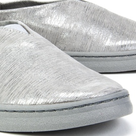 Chaussures Filippo 04078-13 / 00-0 Gris Argent plus Rayures multicolore 3