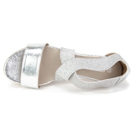 Filippo DS780/19 Si Argent sandales gris d'or jaune 2