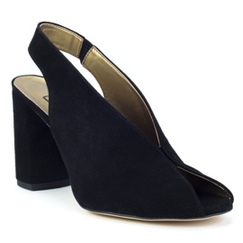 Filippo 1448 Sandales en Daim Noir le noir 1
