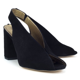 Filippo 1448 Sandales en Daim Noir le noir 2