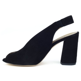 Filippo 1448 Sandales en Daim Noir le noir 6