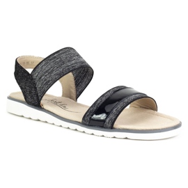Sandales en cuir Filippo DS755/19 Bk noir le noir 1
