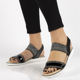 Sandales en cuir Filippo DS755/19 Bk noir le noir 2