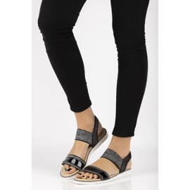 Sandales en cuir Filippo DS755/19 Bk noir le noir 3