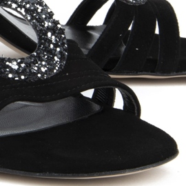 Sandales Filippo 1453 daim noir le noir 3