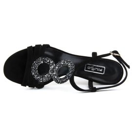 Sandales Filippo 1453 daim noir le noir 6