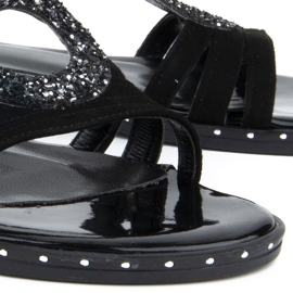 Sandales Filippo 1453N daim noir le noir 3