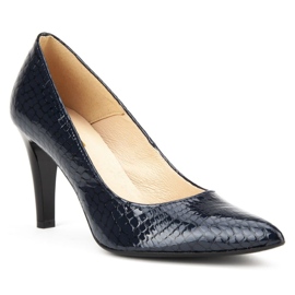 Navettes Filippo F155 Granat Crocodile bleu marin 1