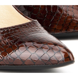 Escarpins Filippo F155 Rudy Krokodyl brun 4