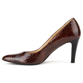 Escarpins Filippo F155 Rudy Krokodyl brun 6