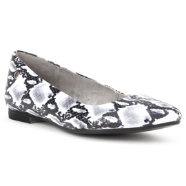 Chaussures Filippo 00873-62 / 00-5 Serpent Noir et Blanc gris 1