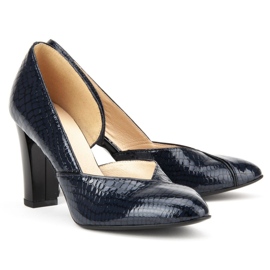 Navettes Filippo F280 Granat Crocodile bleu marine 2