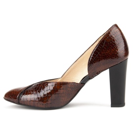 Escarpins Filippo F280 Rudy Krokodyl brun 5