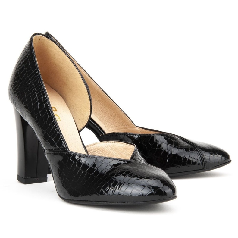 Filippo F280 Escarpins Croco Noir le noir 2