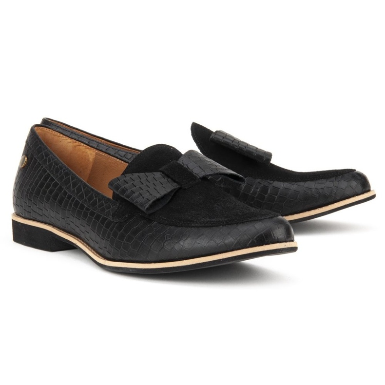 Filippo 04099-61 / 00-1 Chaussures Croco Noir 2