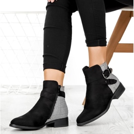 Filippo DBT969 / 19 Bk Gr Bottes noires le noir gris 1 Filippo DBT969 / 19 Bk Gr Bottes noires le noir gris 1
