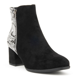 Bottes Filippo DBT977/19 Bk Gr Noir Gris 1