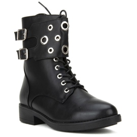 Bottines Filippo DBT1015/19 Bk noires le noir argent gris 5