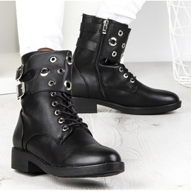 Bottines Filippo DBT1015/19 Bk noires le noir argent gris 2