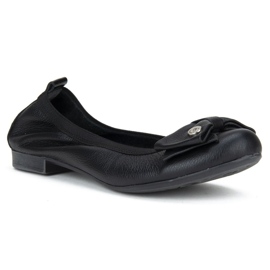 Filippo 477 Ballerines Grain Noir 1