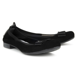 Filippo 480 Ballerines en Daim Noir le noir 2