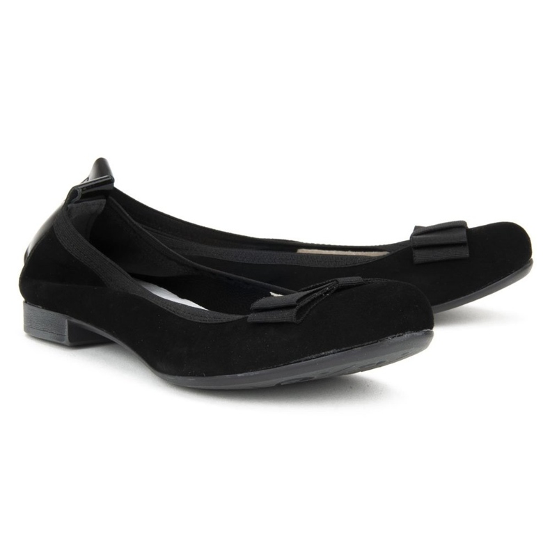 Filippo 480 Ballerines en Daim Noir 2