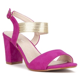 Sandales à talons Filippo DS817/20 Fh rose 2