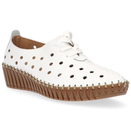 Chaussures en cuir Filippo DP1230 / 20 Wh blanc 2