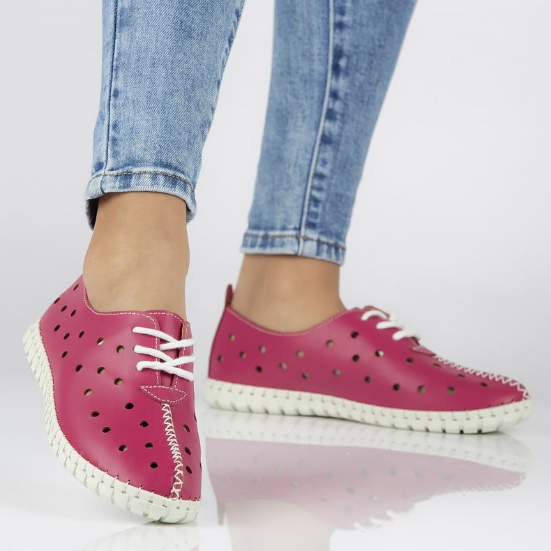 Chaussures en cuir Filippo DP1225/20 Fh rose 1