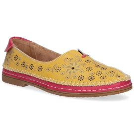 Chaussures en cuir Filippo DP1224 / 20 Yl Jaune 2