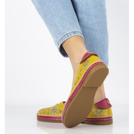 Chaussures en cuir Filippo DP1224 / 20 Yl Jaune 4