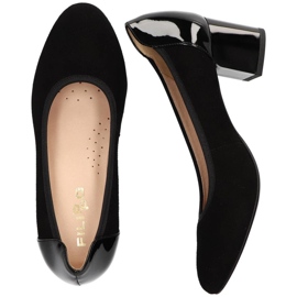 Escarpins Filippo F962 daim noir le noir 4