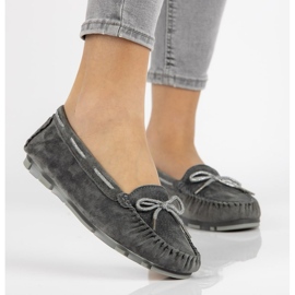 Mocassins en cuir Filippo DP1203 / 20 Gr gris 1 Mocassins en cuir Filippo DP1203 / 20 Gr gris 1