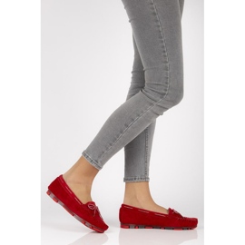 Mocassins en cuir rouge Filippo DP1203/20 Rd 2