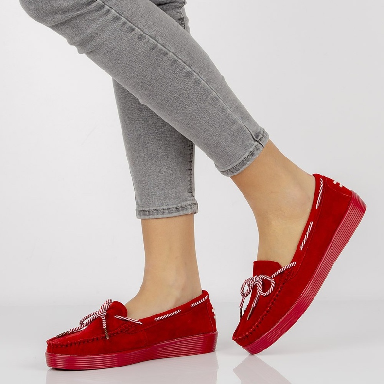 Chaussures en cuir rouge Filippo DP1200 / 20 Rd 1 Chaussures en cuir rouge Filippo DP1200 / 20 Rd 1