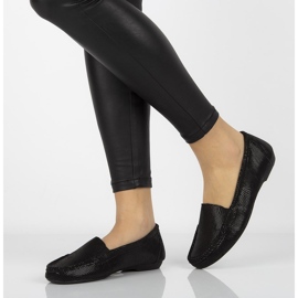 Mocassins en cuir Filippo DP005 / 20 Bk noir 2