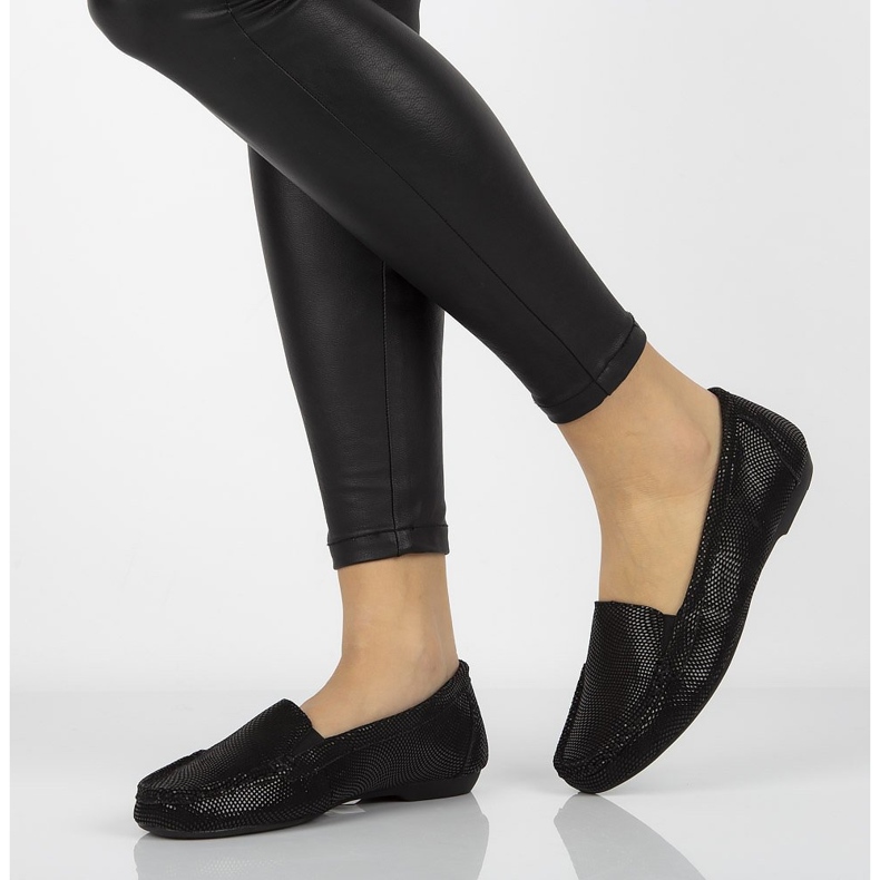 Mocassins en cuir Filippo DP005 / 20 Bk noir le noir 2