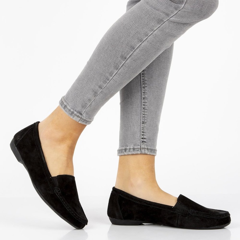 Mocassins en cuir Filippo DP644 / 20 Bk noir 1