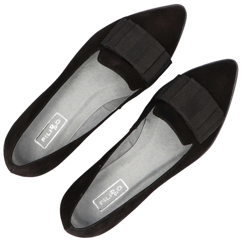 Filippo 1344 Chaussures en Daim Noir 1