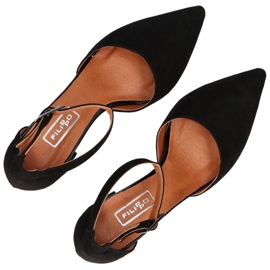 Filippo 1515 Sandales en Daim Noir le noir 4