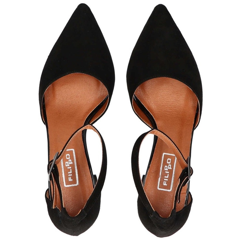 Filippo 1515 Sandales en Daim Noir 1