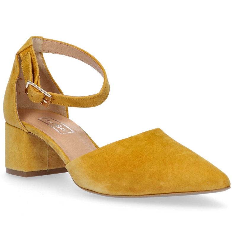 Filippo 1515 sandales Senape en velours jaune 1