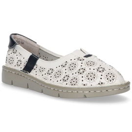 Chaussures en cuir Filippo DP1339 / 20 Wh blanc 2