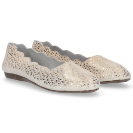 Ballerines en cuir Filippo DP1336/20 Go doré d'or jaune 4